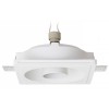 MIATEE FLEXI 1x35W GU5,3 Stropní, podhledové bodové svítidlo, nastavitelný směr svícení, těleso sádra bílá, pro žárovku 1x35W, GU5,3, 12V, IP20, tř.2. rozměry 170x170x55mm náhled 1