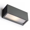 RUPIO WALL 1x18W E27 Nástěnné venkovní svítidlo, základna kov, povrch lak černá antracit, difuzor plast mat, pro žárovku 1x18W, E27, 230V, IP54, tř.1. rozměry 250x100x109mm, svítí nahoru/dolů náhled 1