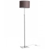 NERMON STAND LAMP 1x42W E27 Stojací lampa, stavitelná výška, základna kov, povrch nikl mat, stínítko textil hnědá, pro žárovku 1x42W, E27, 230V, IP20, tř.2. rozměry d=350mm h=1660mm náhled 1