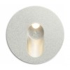 JILTERA ROUND Vestavné svítidlo do stěny kruhové, těleso kov, povrch lak šedostříbrná mat, LED 1x3W, teplá 3000K, 270lm, Ra80, 230V, IP20, tř.2. rozměry d=45mm h=1,5mm, včetně montážního boxu l=65mm náhled 2