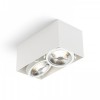GONN STROPNI LED II Stropní, přisazené svítidlo, výklopné +-35°, těleso kov, povrch bílá, LED 2x15W, 1600lm, teplá 3000K, stmív, 230V, IP20, tř.1, rozměry 145x285x130mm náhled 2