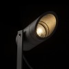 BURG Bodové svítidlo do záhonu, nastavitelný směr svícení, těleso hliník, povrch černá antracit, LED 5W, teplá 3000K, 230V, IP65, rozměry d=56mm, h=130mm, bodcem do záhonu h=160mm. náhled 1