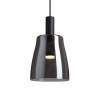 EGGENFELD I Závěsné svítidlo, základna kov, povrch černá, stínítko sklo černé kouřové, LED 5W, teplá 3000K, 475m, Ra80, 230V, IP20, d=150mm, h=250mm, vč závěs kabelu h=1200mm, lze zkrátit. náhled 3