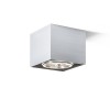 TESCO 1x50W Stropní, přisazené, bodové svítidlo, nastavitelný směr svícení +-30°, těleso hliník, povrch broušený, pro žárovku 1x50W, G53, AR11, vč trafa 230V/12V, 140x140x120mm náhled 2