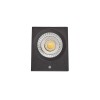RANDIS Nástěnné venkovní bodové svítidlo, základna hliník, povrch šedočerná antracit, sklo čiré, LED 1x3W, teplá 3000K, 1x213lm, 230V, IP54, tř.1, 80x65x80mm, svítí dolů náhled 4