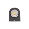KOLA Nástěnné venkovní bodové svítidlo, základna hliník, povrch šedočerná antracit, sklo čiré, LED 1x3W, teplá 3000K, 1x213lm, 230V, IP54, tř.1, 80x65x90mm, svítí dolů náhled 6