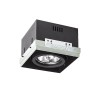AISA 1x50W G53 Stropní, vestavné, bodové, bezrámečkové svítídlo, výklopné +-30°, těleso kov, povrch černá, pro žárovku 1x50W, G53, 12V, IP20, rozměry 150x150mm, h=180mm náhled 5
