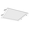 BERI 400X400mm Stropní, vestavné svítidlo, základna hliník, povrch bílá, difuzor plast opál, LED 40W, teplá 3000K, 2918lm, 230V, trafo na kabelu, IP20, rozměry 400x400mm, h=40mm, spodní montáž SDK náhled 3