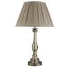 JULANDET TABLE 1x10W E27 Stolní lampa, základna kov, těleso kov, povrch mosaz antická zašlá, stínítko textil norek, pro žárovku 1x10W, E27, 230V, IP20, tř.2. rozměry d=400mm h=630mm náhled 2