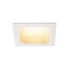 SMEJC Stropní, podhledové svítidlo, základna hliník, povrch bílá difuzor plast opál, LED 1x20W, teplá 3000K, stmívatelné TRIAC, 230V, rozměry 135x75x135mm, trafo na kabelu náhled 1