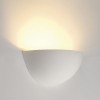 RABINA Nástěnné svítidlo základna kov, těleso sádra, povrch bílá, pro žárovku 1x40W, E14, 230V, IP20, tř.1, 280x140x130mm, svítí +nahoru náhled 1