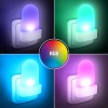 DIJK 0,5W, RGB Noční, orientační svítidlo do zásuvky 230V, soumrakový senzor večer rozsvítí/ráno zhasne, plast, bílá, LED 0,7W, RGB, 230V. náhled 3