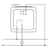 NANOTEX čidlo PIR COM1 PIR - kvalitní stropní vestavný detektor přítomnosti, záběr 360°/180°, dosah 4/4m, čas sepnutí 1-15min, soumrak 10-1000lx, COM1, max.1000W, teplotní rozmezí 0/+40°C, 230V, IP20, 80x80x55,1mm náhled 5