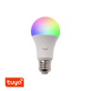 LED 9W, E27, CCT, RGB, WiFi Světelný zdroj, žárovka LED 10W, E27, pomocí app v telefonu Tuya WiFi, lze nastavit teplotu CCT teplá 2700K - denní 6000K, stmívat, RGB, vyp/zap vyzař úhel 240°, Ra80, 230V, d=60mm, l=125mm. náhled 1