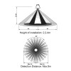 mini PIR pohybové čidlo 360° PIR - Pohybové čidlo podhledové, senzor pohybu pro osvětlení, materiál plast, barva bílá, záběr 120°/360°, dosah max 8m, čas sepnutí 10s-15min, 230V, 400W/800W, IP20, rozměry d=50mm, h=62mm. náhled 5