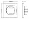 Stmívač 1-100% 4x3A, 12V/144W, 24W/288W Nástěnný RF bezdrátový ovladač stmívač 0-100%, černý, pro LED pásky, zátěž max 4x3A, 12V/144W, 24W/288W, IP20, 86x86x50mm. náhled 4
