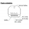 PSD RF SPÍNACÍ AKTOR PRO OSVĚTLENÍ 15A 230V Přijímač, RF bezdrátový spínací aktor, 1500W-3600W, 15A, 230V, IP20, 50x50x24mm, funkce on/off, rozměry 56x49,5x28mm. náhled 2