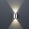 WALES LED 2x3,2W Nástěnné svítidlo, materiál kov, povrch nikl mat, LED 2x3,2W, teplá 3000K, 2x300lm, 230V, IP20, tř.1, rozměry 90x90x60mm, svítí nahoru/dolů. náhled 3