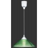 DISC 60W E27 Závěsné svítidlo, těleso plast, povrch hliník, sklo opál, imitace vroubkování, pro žárovku 1x60W, E27, 230V, IP20, tř.1, d=300mm, závěsný kabel l=1250mm, lze zkrátit. náhled 3