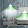 DISC 60W E27 Závěsné svítidlo, těleso plast, povrch hliník, sklo opál, imitace vroubkování, pro žárovku 1x60W, E27, 230V, IP20, tř.1, d=300mm, závěsný kabel l=1250mm, lze zkrátit. náhled 11