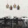 WINEGLASS 60W E27 Závěsné svítidlo, tvar sklenice, materiál kov, povrch hliník, kryt sklo čiré kouř, pro žárovku 1x60W, E27, 230V, IP20, tř.1, d=200mm, závěs l=1300mm, lze zkrátit. náhled 6