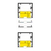 CORNER PROFIL 53x53mm Stropní, přisazený profil pro LED pásky, materiál hliník, povrch černý, max šířka LED pásků w=32mm, rozměry 53x53mm, l=2000mm náhled 7