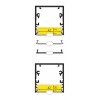 CORNER PROFIL 53x53mm Stropní, přisazený profil pro LED pásky, materiál hliník, povrch černý, max šířka LED pásků w=32mm, rozměry 53x53mm, l=2000mm náhled 9