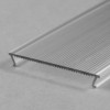 DCC10 50x6,6mm Difuzor k profilu pro LED pásky nacvakávací, materiál polykarbonát PC, povrch transparentní, vyzař. úhel 90°, propustnost 90%, rozměry 50x6,6mm, l=4100mm náhled 1