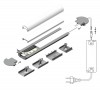 GLAUX PROFIL 24x7mm Vestavný, profil pro LED pásky, materiál hliník, povrch černý, max šířka LED pásků w=10mm, rozměry 24x7mm, l=2000mm náhled 14