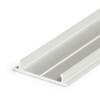 SOPHI PROFIL 18x3,8mm Přisazený profil pro LED pásky, materiál hliník surový, max šířka LED pásků w=12mm, rozměry 18x3,8mm, l=2000mm, montáž pomocí šroubů nebo adhezních pásků náhled 4