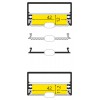 BARTIAS PROFIL 53x28mm Přisazený profil pro LED pásky, materiál hliník, povrch bílý, max šířka LED pásků w=50mm, rozměry 53x28mm, l=2000mm náhled 9