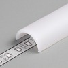 DCD 19,2x10,9mm Difuzor k profilu pro LED pásky nacvakávací, tvar půlkruh, materiál PMMA, povrch opál, propustnost 70%, rozměry 19,2x10,9mm, l=3000mm náhled 1