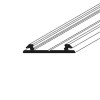 PIA PROFIL 20x3mm Přisazený profil pro LED pásky, materiál hliník, povrch černý, max šířka LED pásků w=12mm, rozměry 20x3,3mm, l=4000mm náhled 2