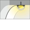 PIA PROFIL 20x3mm Přisazený profil pro LED pásky, materiál hliník, povrch černý, max šířka LED pásků w=12mm, rozměry 20x3,3mm, l=4000mm náhled 16