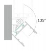 NUPHAR PROFIL33 FLAT 33,4x12,8mm Přisazený profil pro LED pásky, materiál hliník, povrch bílý, max šířka LED pásků w=30mm, rozměry 33,4x12,8mm, l=4000mm náhled 4