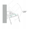 NUPHAR PROFIL 38 WALL 38x33,4mm Nástěnný profil pro LED pásky, materiál hliník, povrch elox šedostříbrný mat, max šířka LED pásků w=30mm, boční úchyt LED pásků, rozměry 38x33,4mm, l=4000mm náhled 4