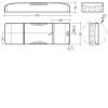 TW CCT 350mA-1050mA Cassambi RF bezdrátový BT Bluetooth 2,4GHz, CASAMBI stmívatelný TW Tunnable white CCT, 2x1-100%, napájecí zdroj proudu 350mA-1050mA, pro LED osvětlení 38W, SELV, 230V, IP20, 215x70x31mm náhled 2