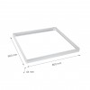 MR119 - Rám pro LED panel 60x60 Montážní rám pro stropní montáž LED panelů, materiál kov, povrch bílá, rozměry 603x603x44mm náhled 6
