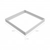 Rám pro LED panel 600x600x70mm Montážní rám pro stropní montáž LED panelů, materiál hliník, povrch bílá, rozměry 600x600x70mm. náhled 6