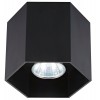 HEXAGON 1 GU10 VÝPRODEJ Stropní přisazené svítidlo, těleso hliník, povrch černá, pro žárovku 1x50W GU10 ES50, 230V, IP20, tř.2, rozměry d=127mm, h=100mm náhled 1