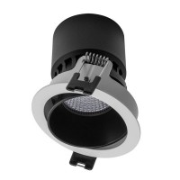 BLANDA 1X35W GU10 KRUH výklopné Stropní, podhledové, bodové, komínkové svítidlo, výklopné +-25°, těleso hliník, povrch vnější bílá, vnitřní bílá/černá/zlatá, pro žárovku 1x35W, GU10, ES50, 230V, IP40, tř.1, rozměry d=80mm, h=35mm