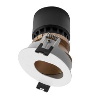 BLANDA 1X35W GU10 OVÁL výklopné Stropní, podhledové, bodové, svítidlo, výklopné +-25°, těleso hliník, povrch vnější bílá, vnitřní bílá/černá/zlatá, pro žárovku 1x35W, GU10, ES50, 230V, IP40, tř.1, rozměry d=80mm, h=42mm