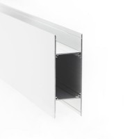 DEVONO LED PROFIL 30x85mm Nástěnný hliníkový profil pro LED pásek šířky max w=24mm, materiál hliník, povrch bílá, rozměry l=2000mm,30x85mm, svítí nahoru/dolů, koncovky a difuzor SAMOSTATNĚ