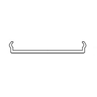 DOMDILION DIFUZOR NA KLIP 39x5,4x3000mm Difuzor k profilu pro LED pásky na klip, materiál polykarbonát PC, povrch opál, rozměry 39x5,4x3000mm