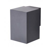 GARO WL SQ 9W, IP65 Nástěnné venkovní svítidlo, těleso kov, povrch tmavě šedá/bílá, LED 9W, 800lm, teplá 3000K, Ra80, 230V, IP65, tř.1, rozměry 78x117x100mm, svítí dolů.