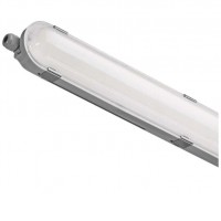 COUVIN 18W IP66 CCT Stropní, průmyslové, prachotěsné svítidlo, těleso plast, povrch šedá, difuzor plast opál, LED 18W, 2700lm, přepín. CCT teplota neutrální 4000K-denní 6500K, Ra80, 230V, IP66, IK08, rozměry 670x80x85mm.