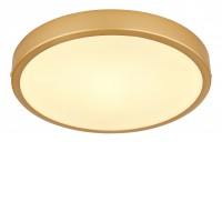 FLACIDA R 15W/22W/30W Stropní přisazené svítidlo, těleso kov, povrch mosaz, difuzor plast opál, LED 15W/1330lm, 22W/2220lm, 30W/3360lm, teplá 3000K, IP20, rozměry dle typu.