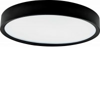 ISA PL 24W/32W/40W Stropní přisazené LED svítidlo, těleso kov, povrch bílá/černá, difuzor plast opál, LED 24W/1920lm, 32W/2560lm, 40W/3200lm, neutrální 4000K, Ra80, 230V, IP20, tř.1, rozměry dle typu.