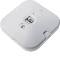 MIAS 1W EM CORRIDOR/ OPEN AREA Stropní, přisazené nouzové svítidlo, plast bílá, charakteristika OPEN AREA nebo CORRIDOR, SE - pouze nouzové svícení, LED 1W, 150lm, denní 6000K, záloha 3h, 230V, zvýšené krytí IP54, tř.2, 130x130mm.