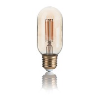 OROLA1 LED 1X4W E27 Světelný zdroj žárovka ovalná, zákl kov, krycí sklo jantar, LED 4W, E27, T45, teplá 3000K, 300lm, 230V, stř život 15.000h, 15.000x zap/vyp, d=45mm h=110mm